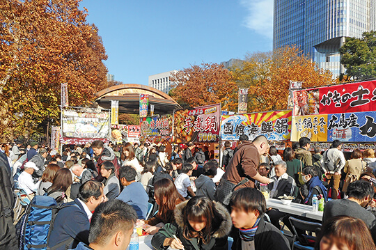 日本各地の鍋を集めたフェスティバルが開催