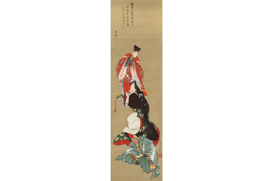 岡田美術館で武士をテーマとする絵画や工芸品を展示