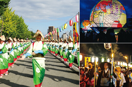 打上花火でフィナーレを飾る秦野市最大の祭り
