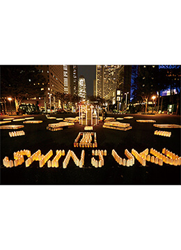 幻想的なキャンドルが新宿のまちを彩るイベント