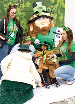 アイルランドのシンボリックカラーに染まるお祭り