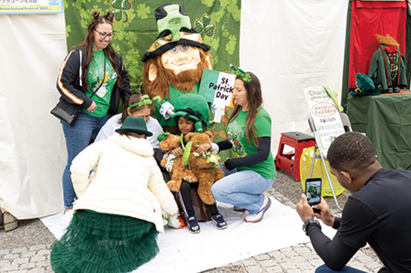 アイルランドのシンボリックカラーに染まるお祭り