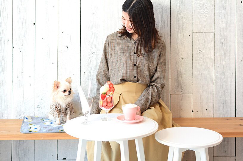 至福のパフェを愛犬と　藤沢本町のおしゃれカフェの画像